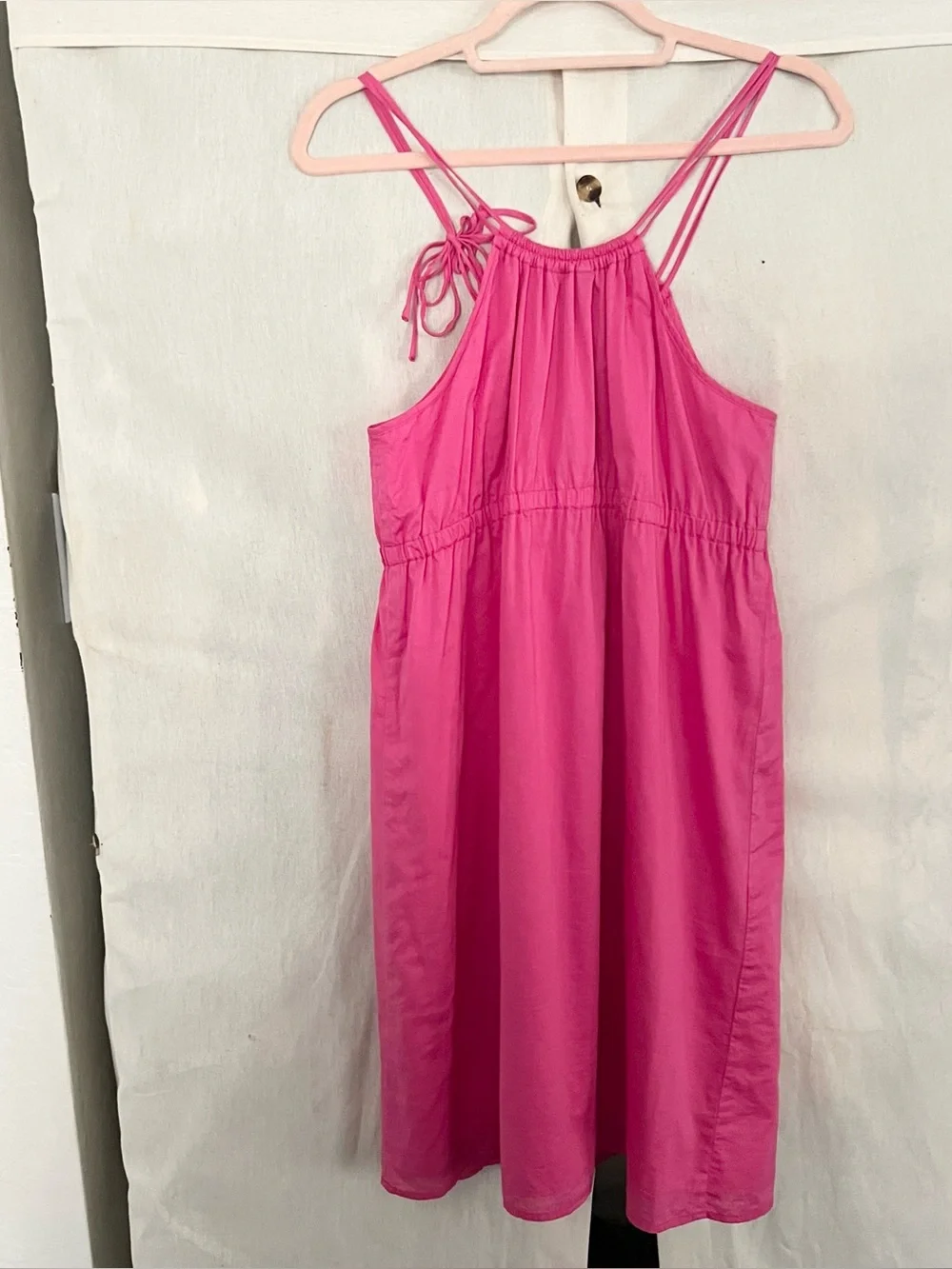 J.Crew Pink Eyelet Sun Dress